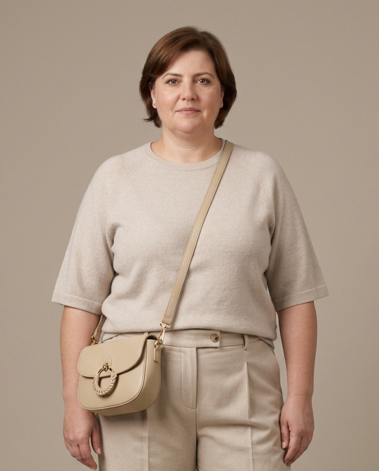 Beige Trui Met Wijde Mouwen