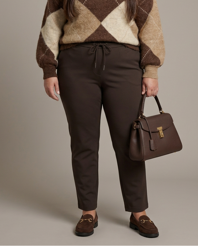 Bruine Broek Met Trekkoord
