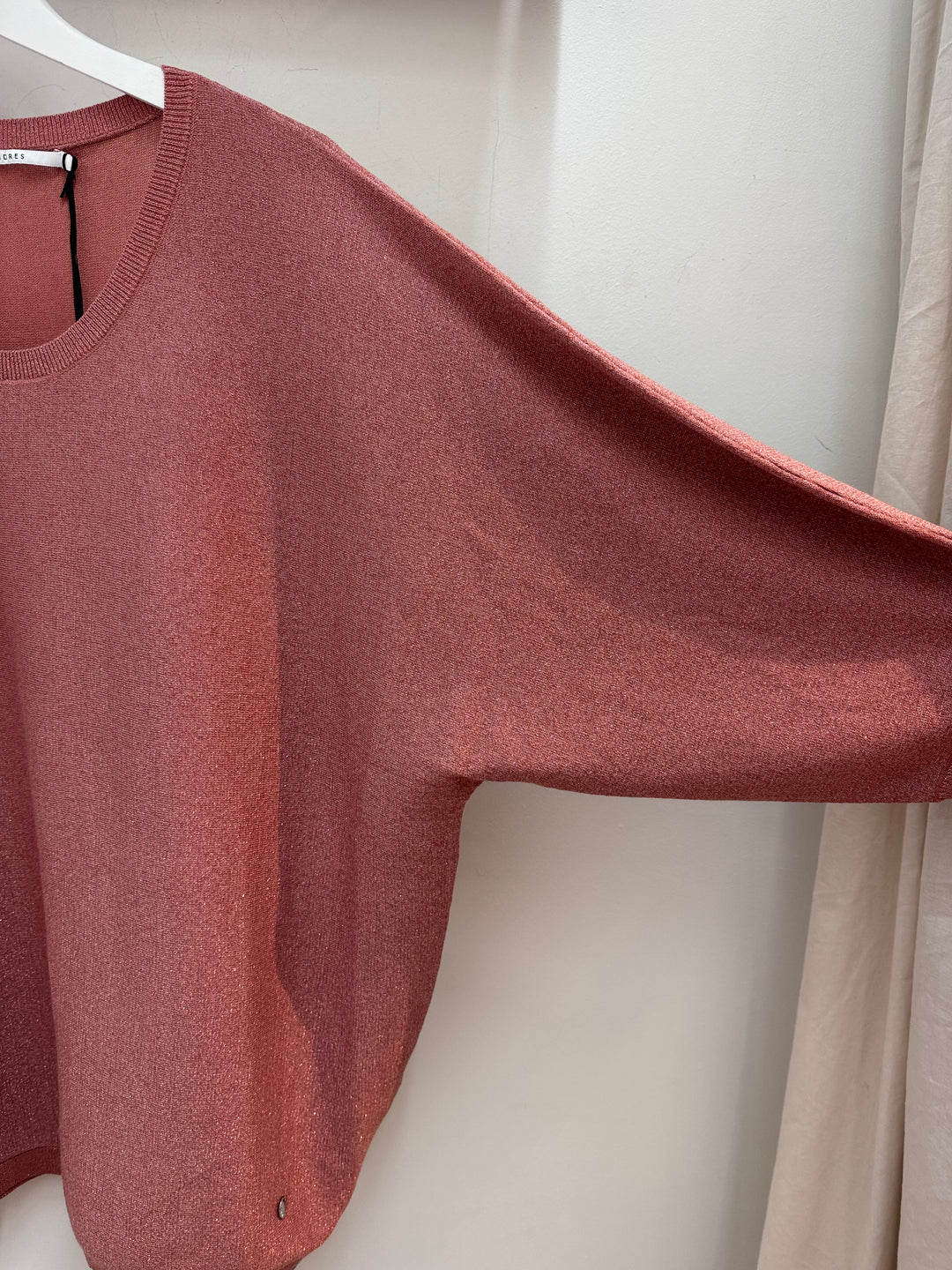 Fijngebreid Lurex Truitje Met Glansdraad