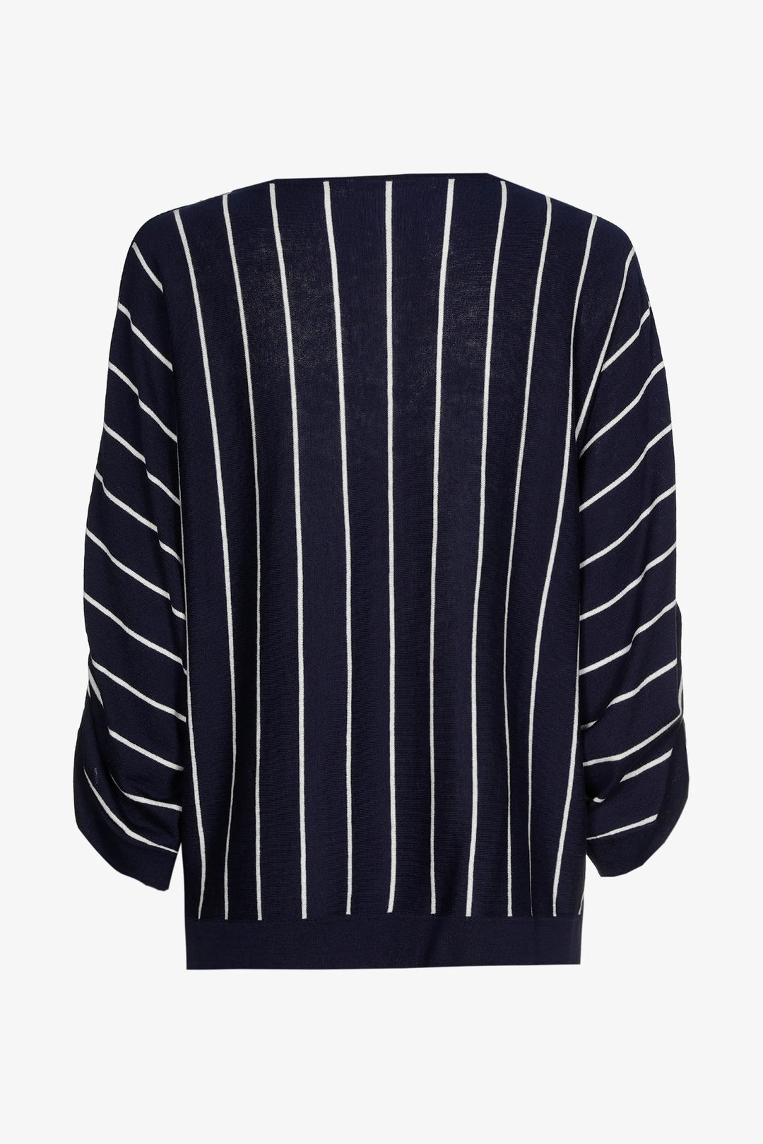 Gestreept Zijden Truitje Met Verstelbare Mouwen