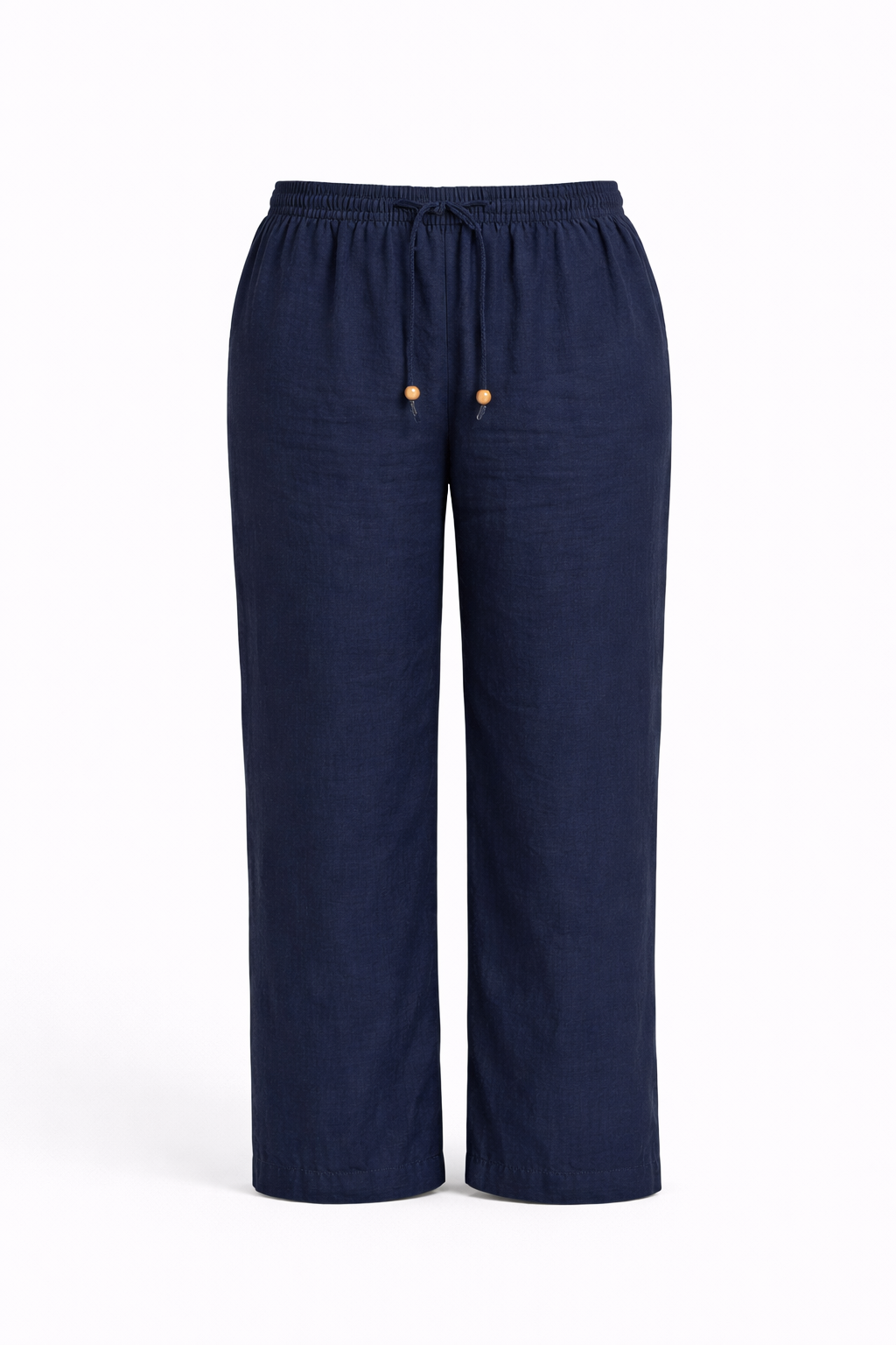 Donkerblauwe Broek in Linnenmix – Comfort & Klasse in Grote Maten