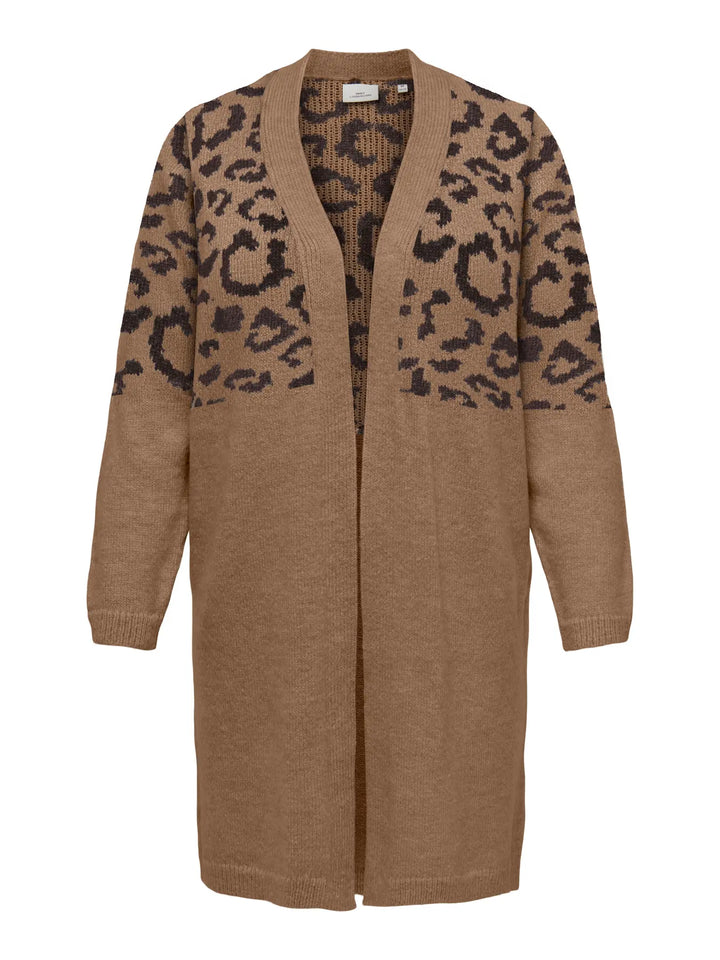 Lange Cardigan Met Luipaardprint