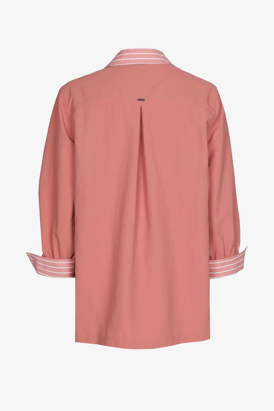 Blouse Met Strepen En Contrasterende Rug