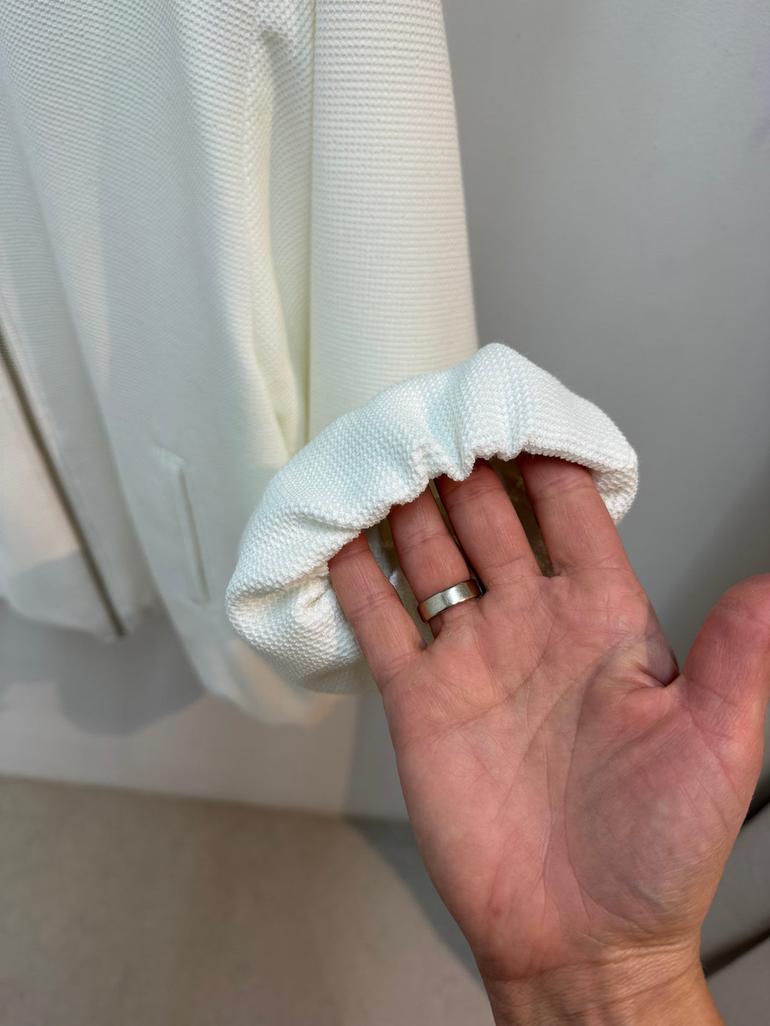 Vest in structuur stof