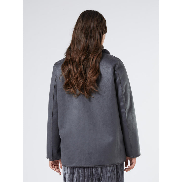 Luxe Omkeerbare Mantel in Grijs