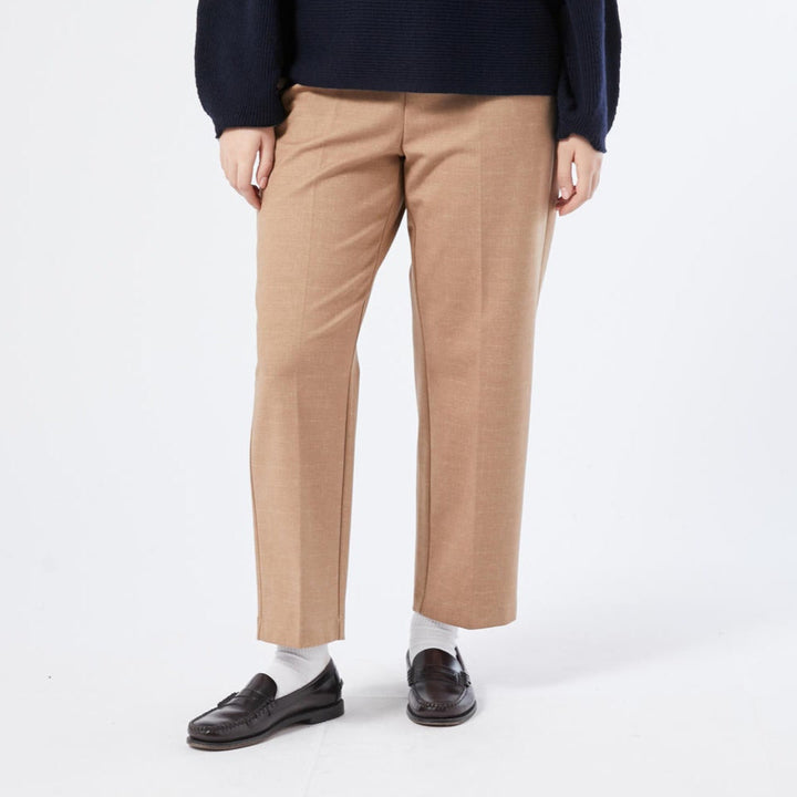 Beige Stretch Jersey Broek