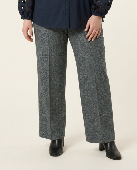 Donkerblauwe Broek met Lurexdetail