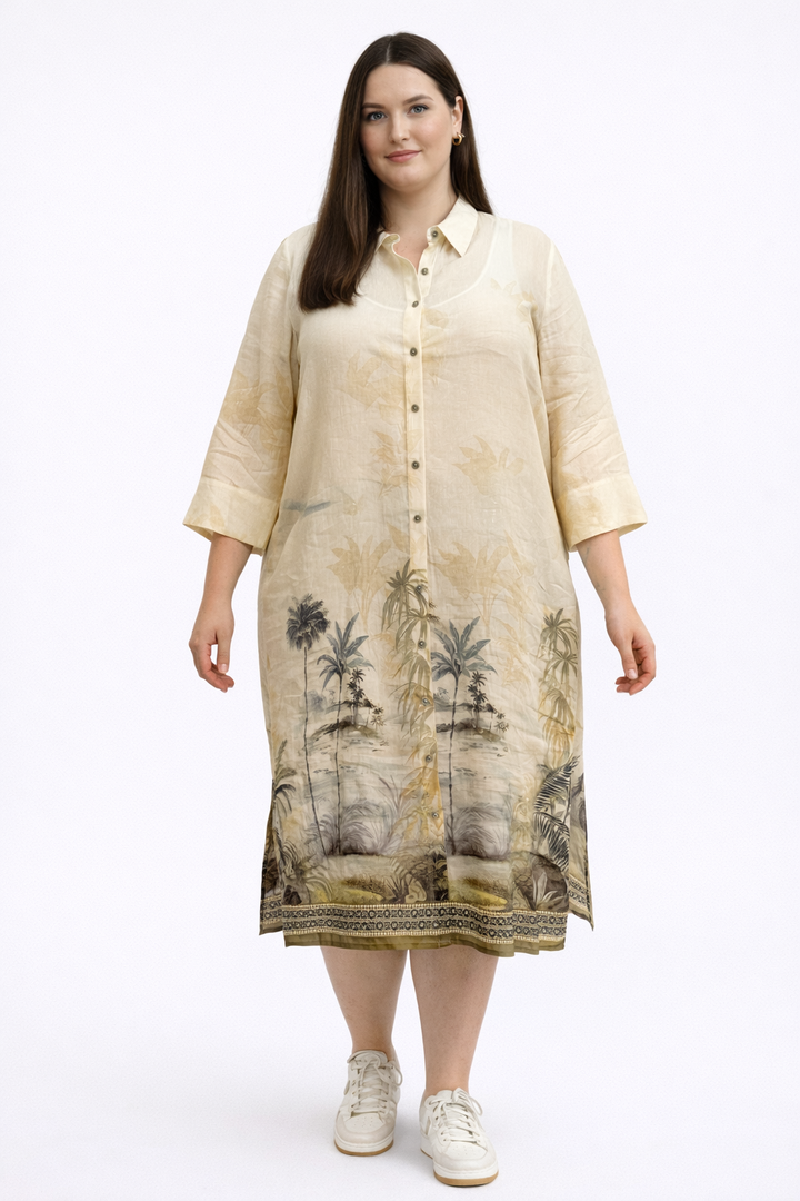 Hemdjurk met Tropische Print