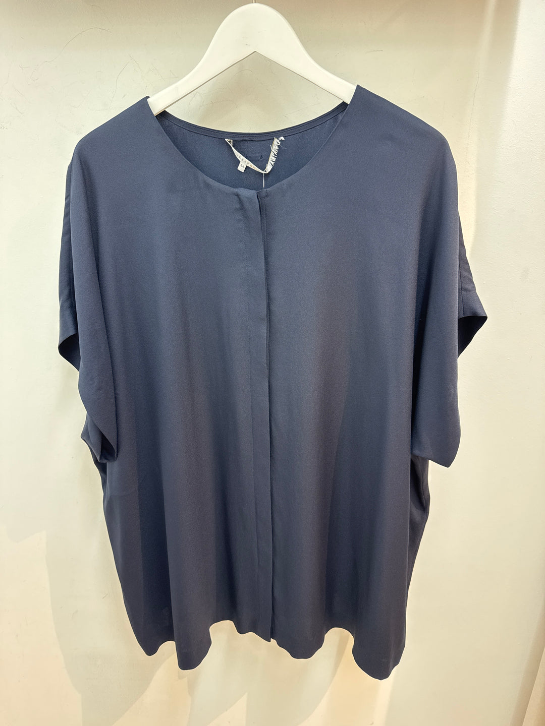 Marine blauwe blouse