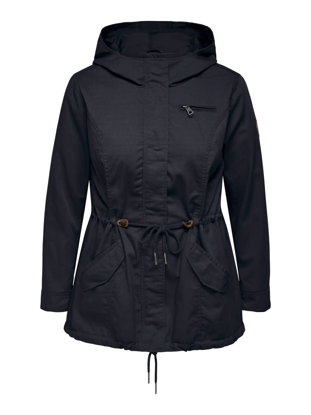 Blauwe Waterafstotende Parka met Kap