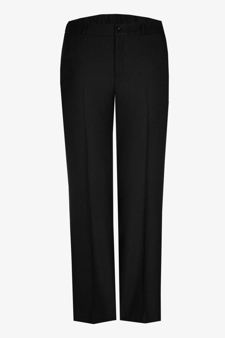 Zwarte Rechte Broek Met Rits