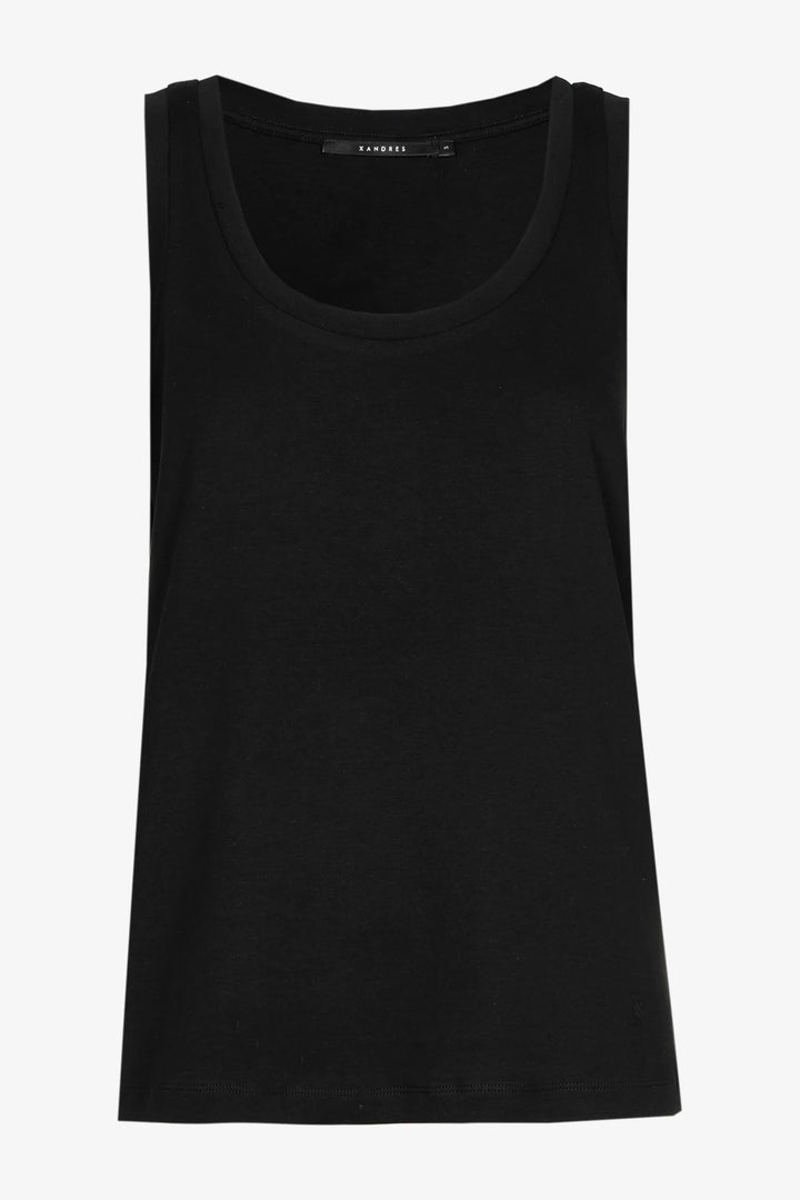 Top Ronde Hals Zwart