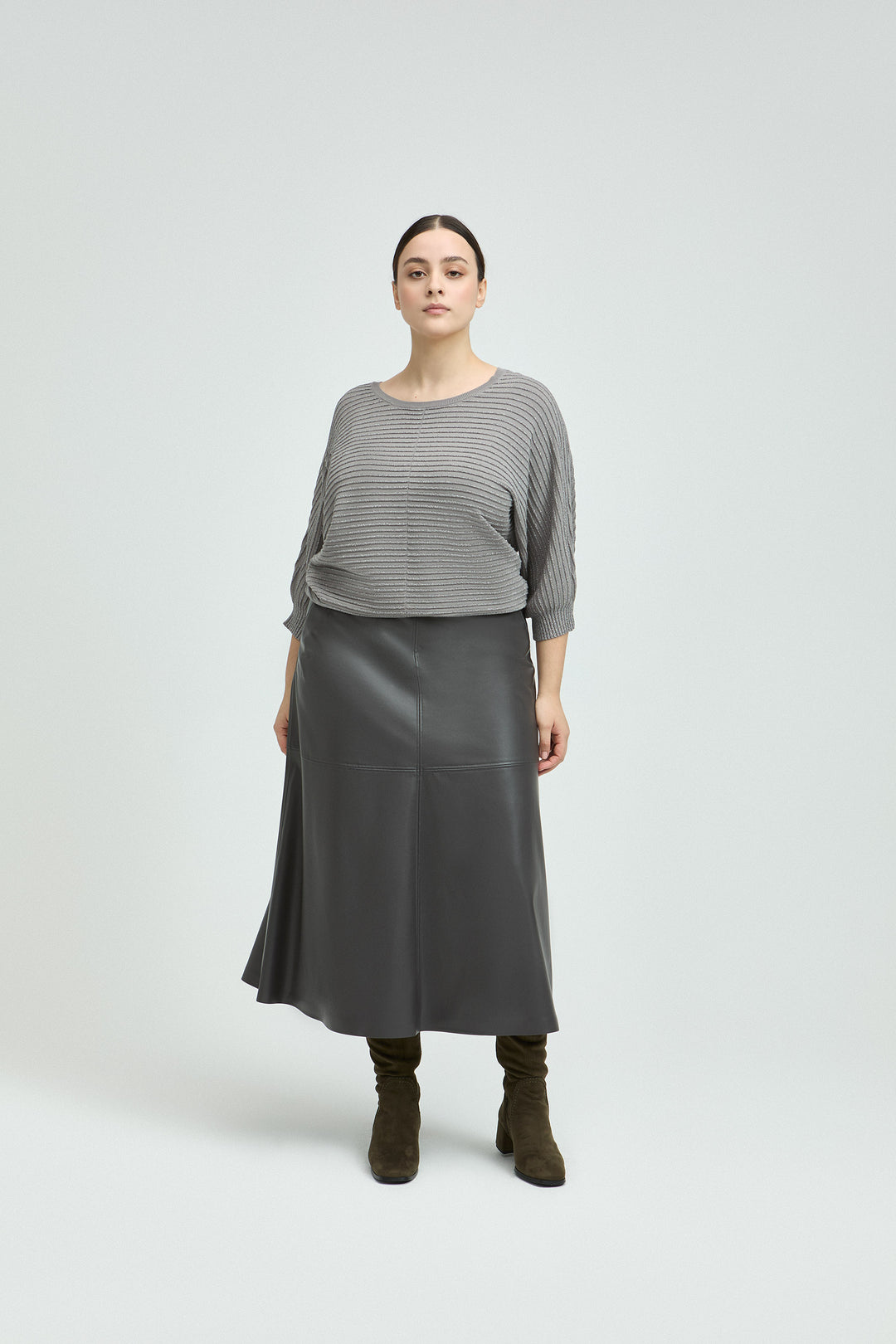 Glanzende Trui Met Strepen