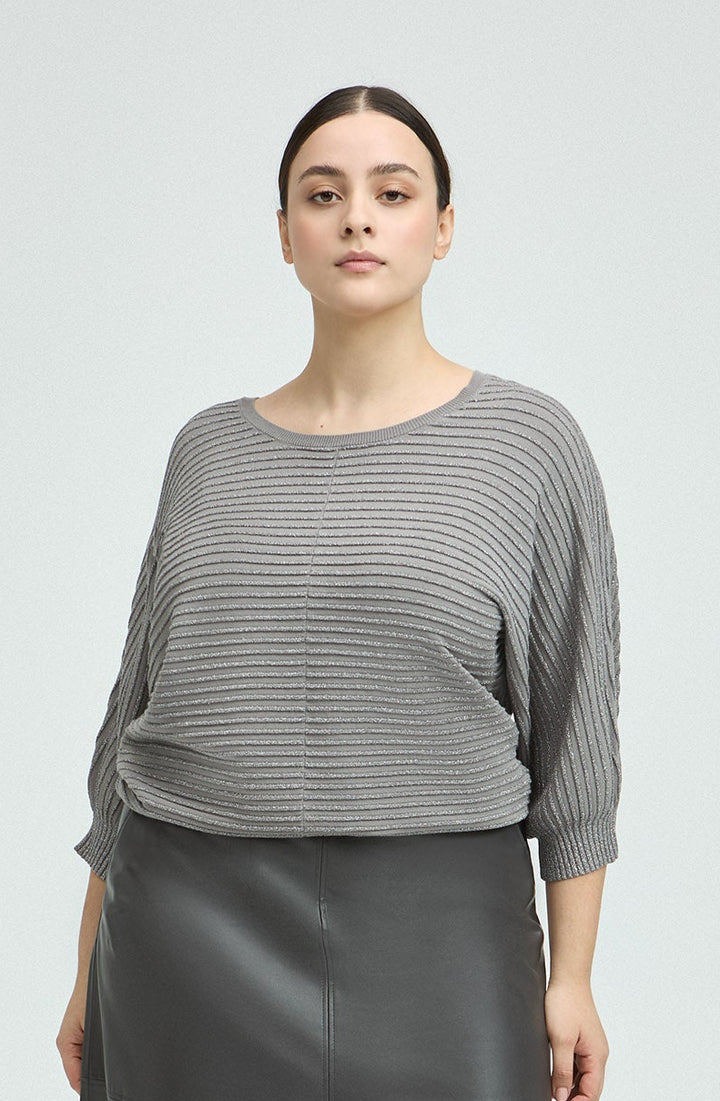 Glanzende Trui Met Strepen