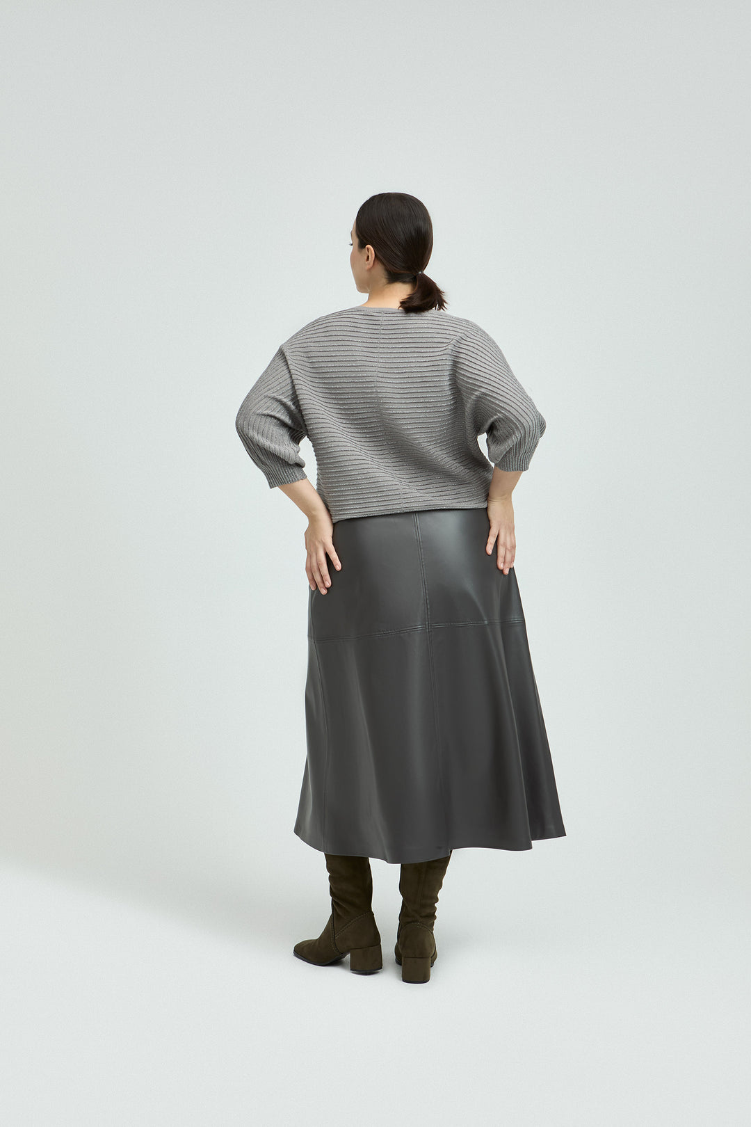 Glanzende Trui Met Strepen