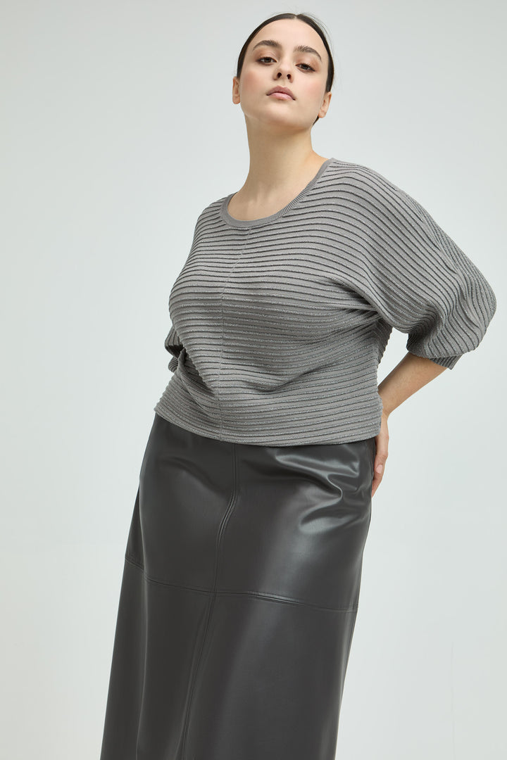 Glanzende Trui Met Strepen