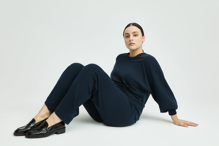 Zachte Donkerblauwe Loungebroek