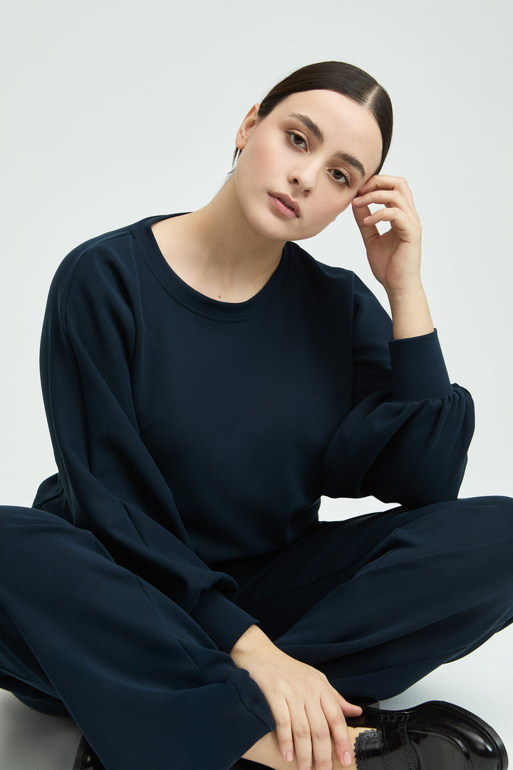 Soft Navy Sweater Comfort