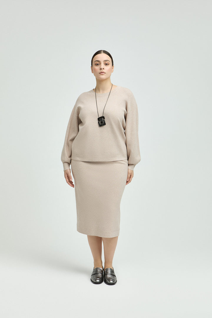 Comfy Viscose Trui Cappuccino