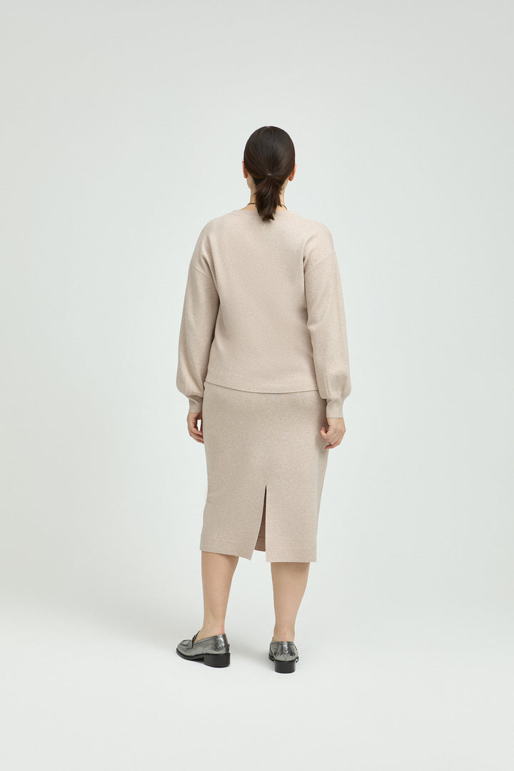 Cappuccino Comfy Kokerrok Dames