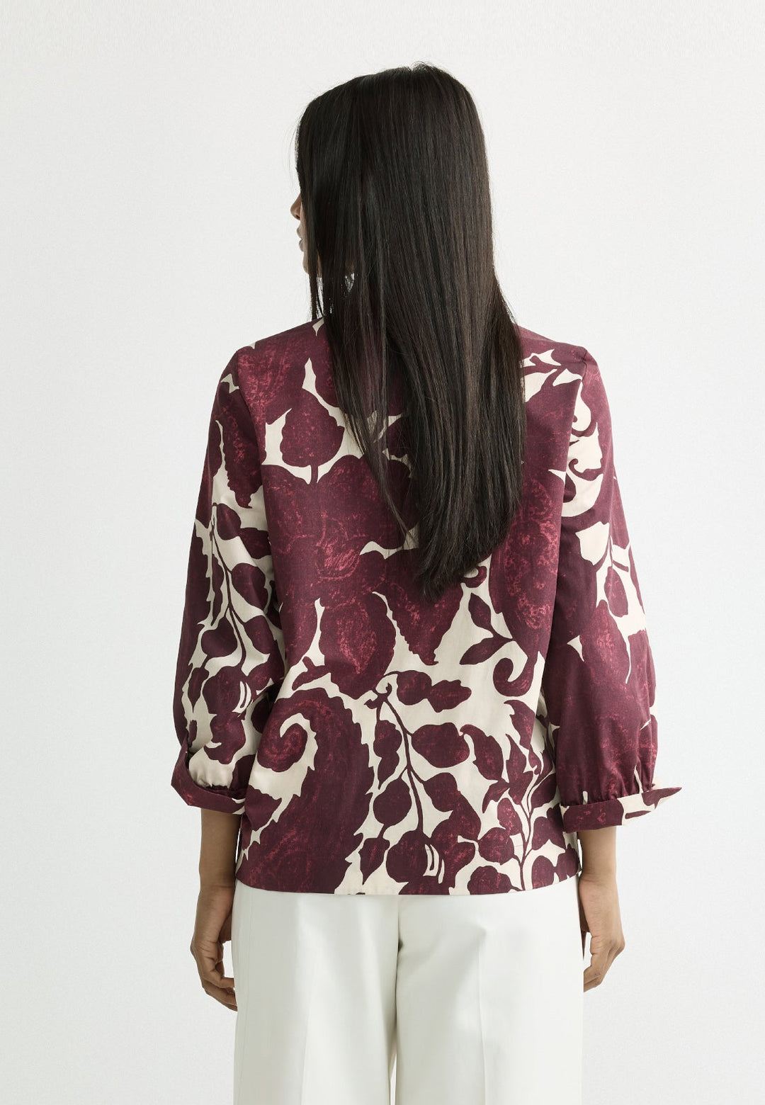 Blouse in Dark Plum