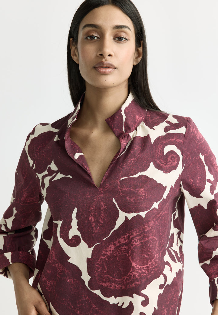 Blouse in Dark Plum