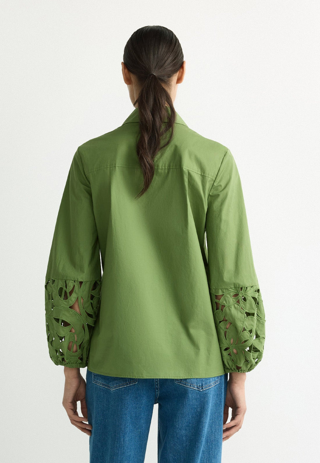 Blouse in Olijfgroen