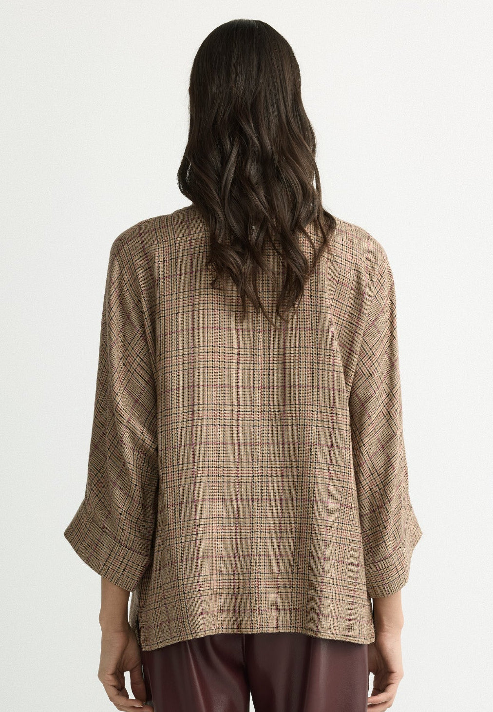 Blouse in spiced camel