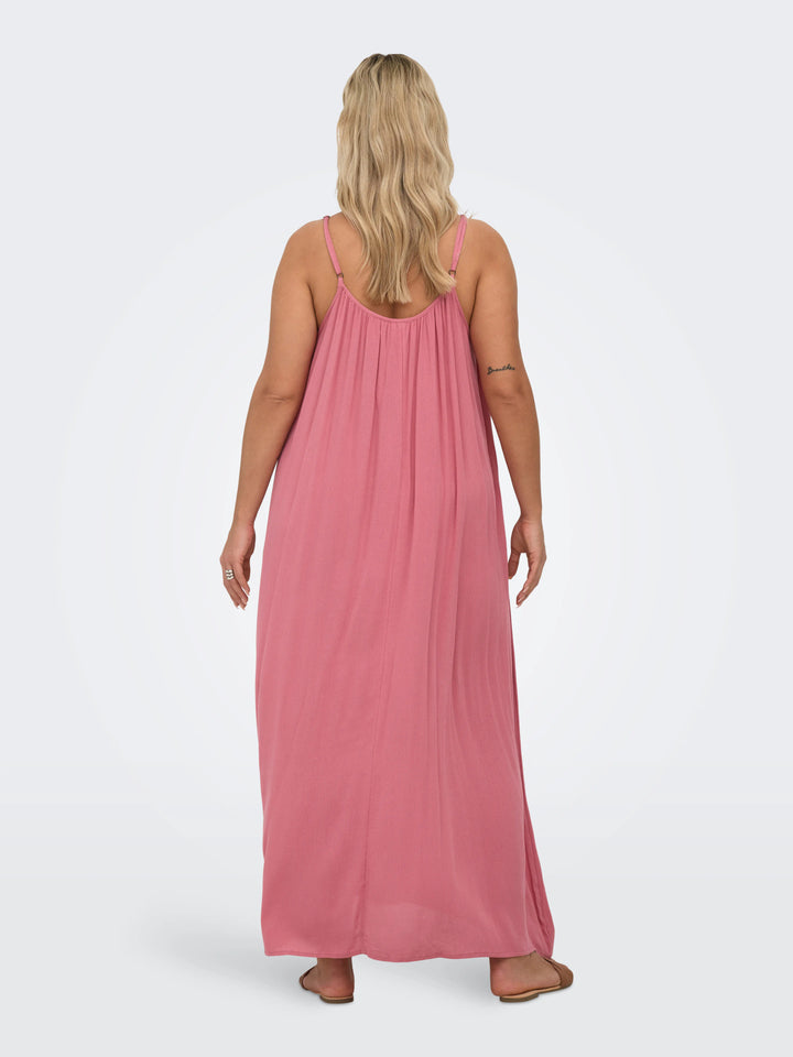 Roze Maxi-jurk
