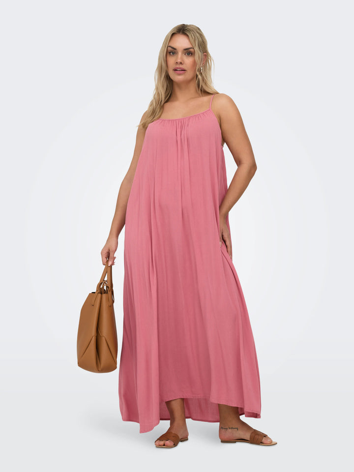 Roze Maxi-jurk