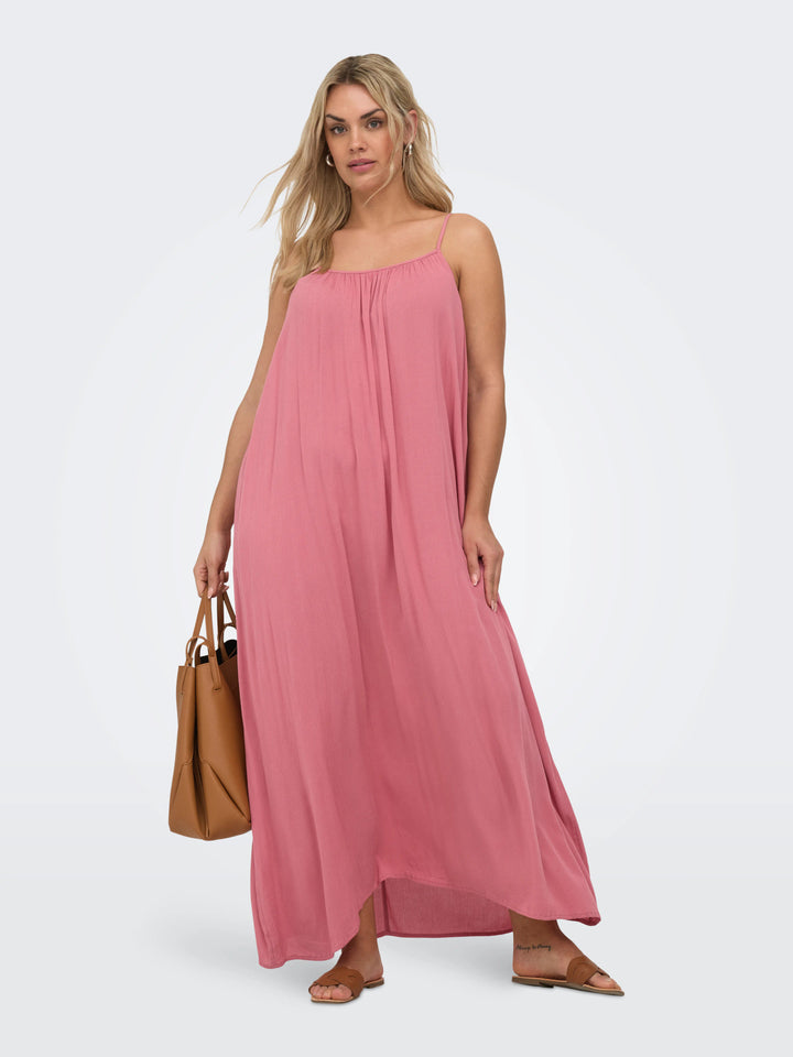 Roze Maxi-jurk