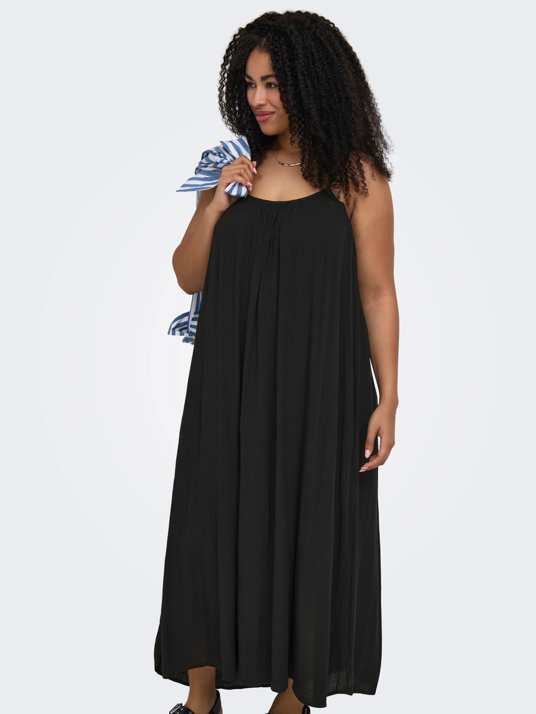 Zwarte Maxi-jurk