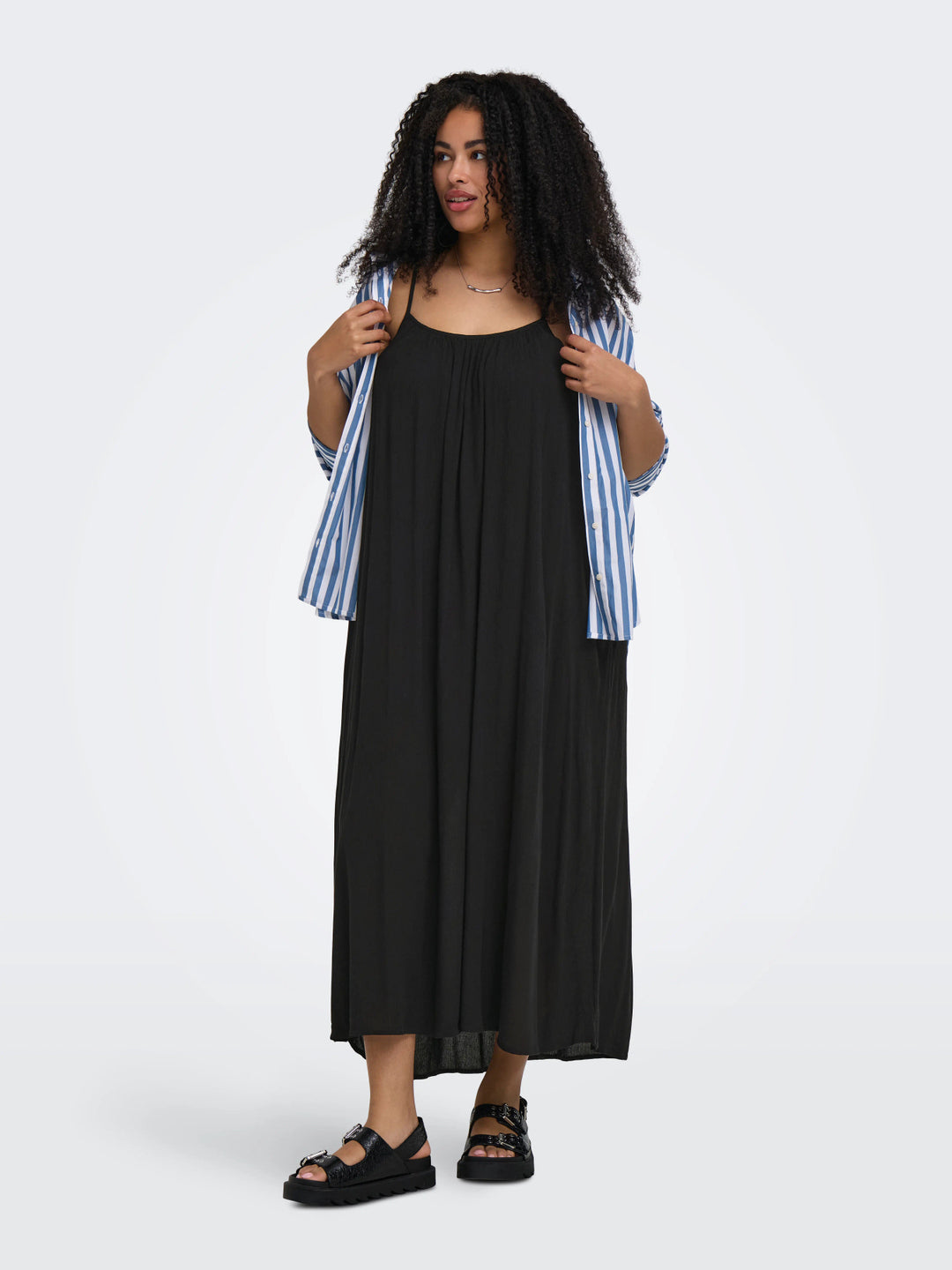 Zwarte Maxi-jurk