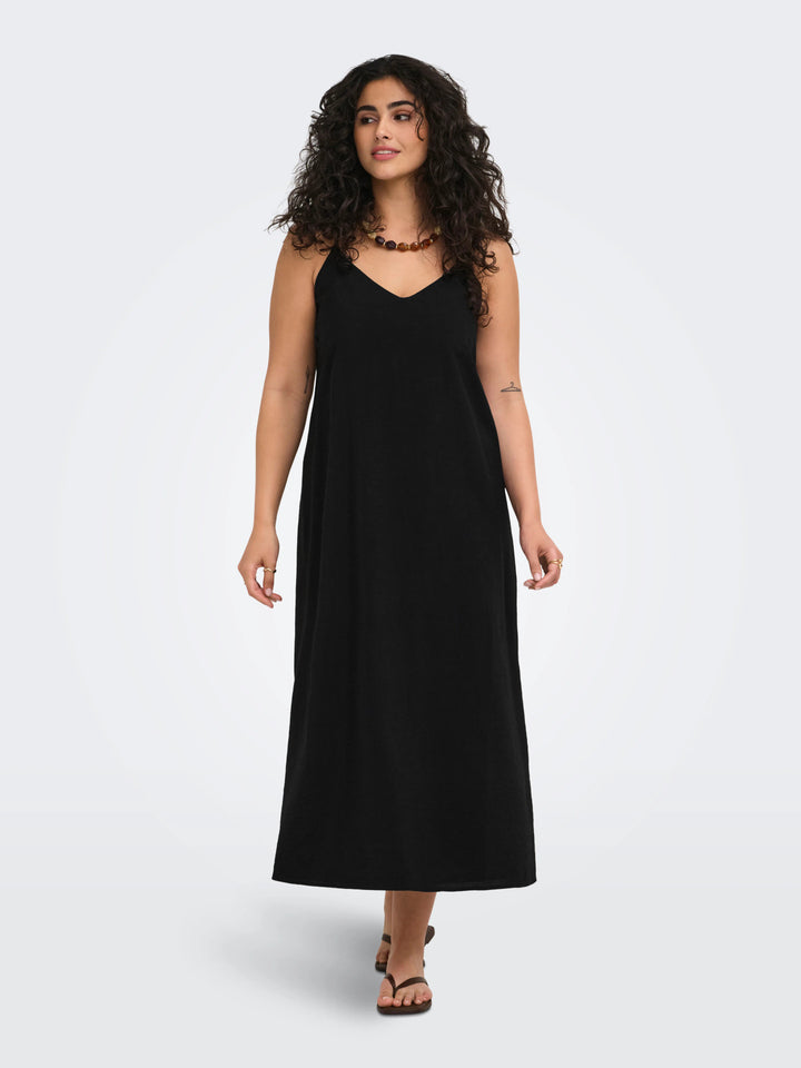 Zwarte Maxi-jurk