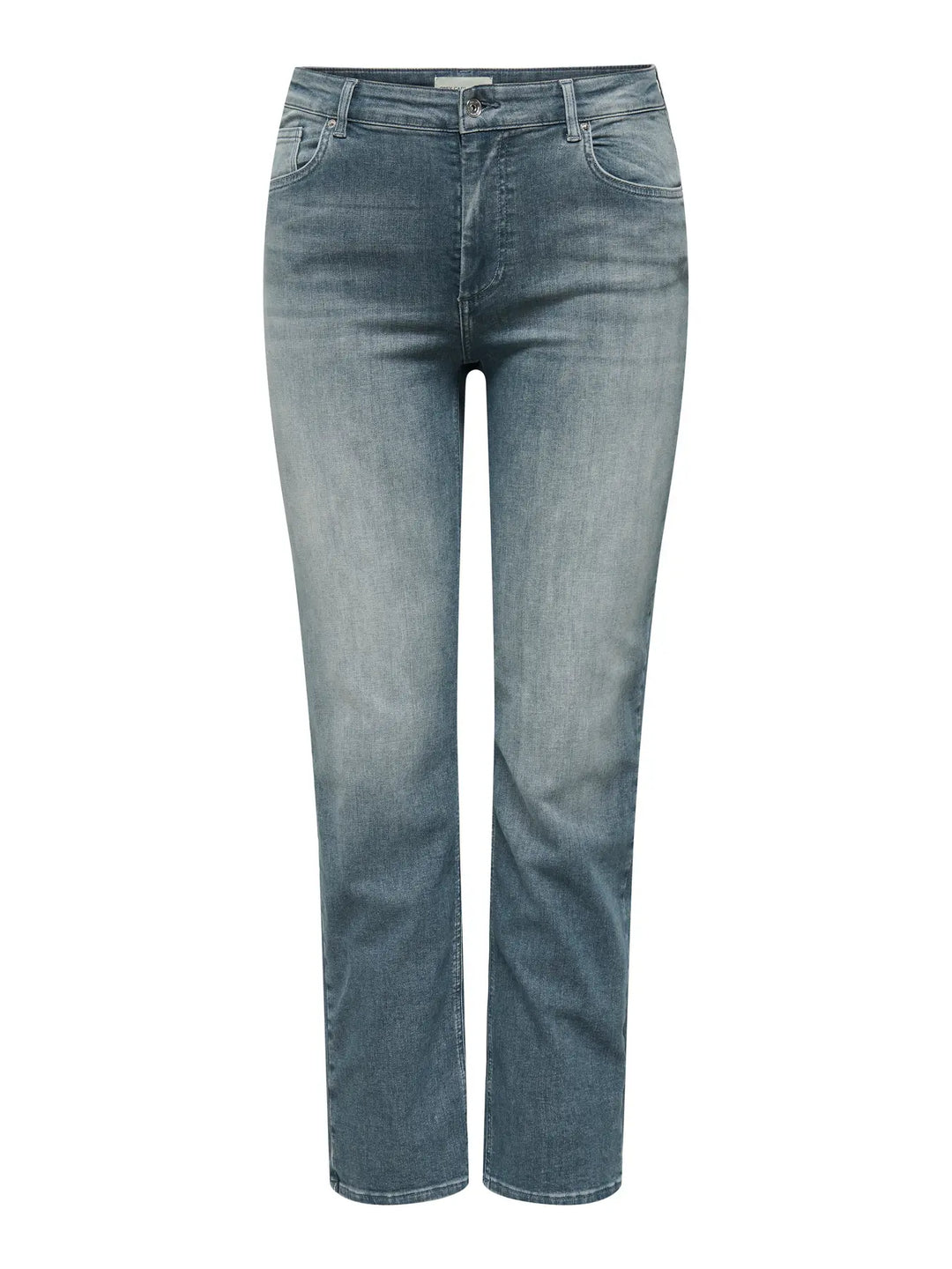Trendy Straight Jeans In Blue Grey Denim