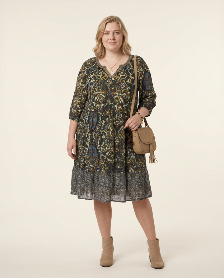 Jurk met Paisleyprint