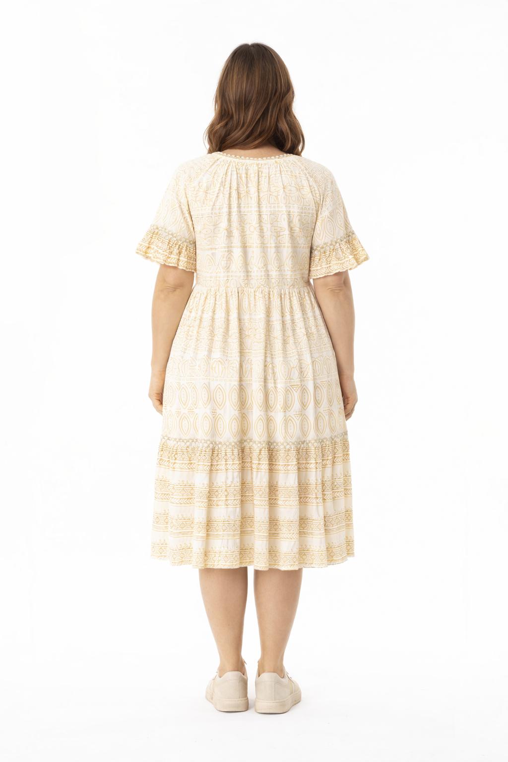 Katoenen Jurk Met Boho print