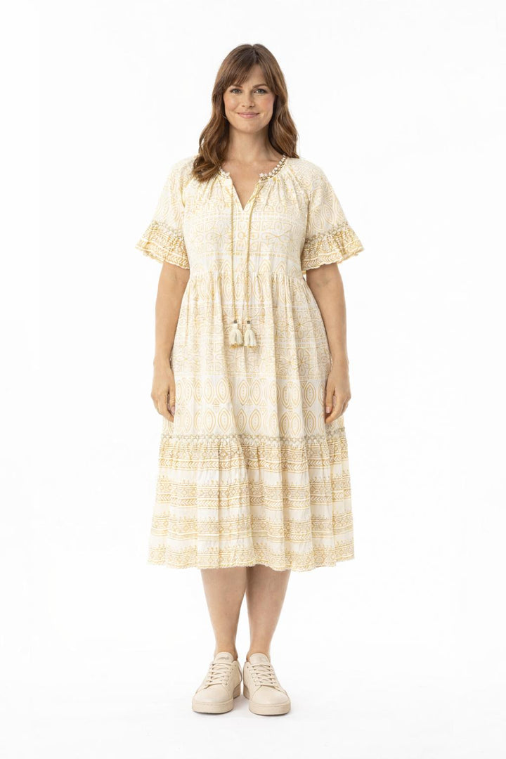 Katoenen Jurk Met Boho print