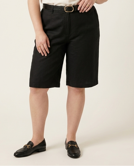Linnen Bermuda Short