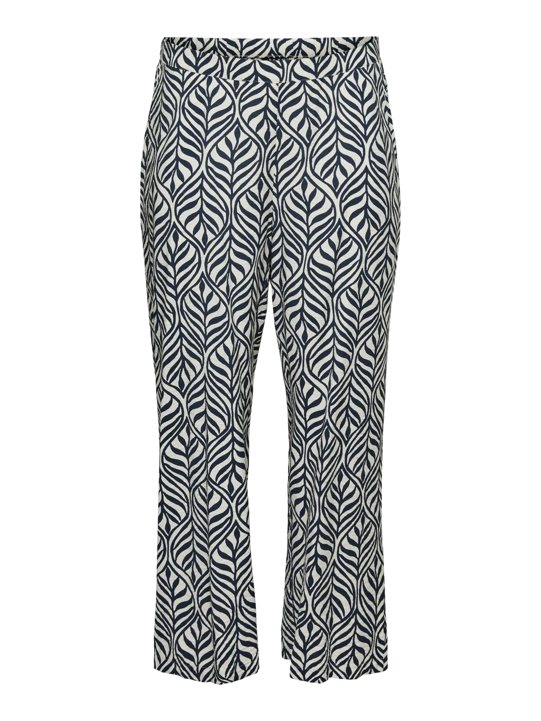 Blauwe Bladprint Broek