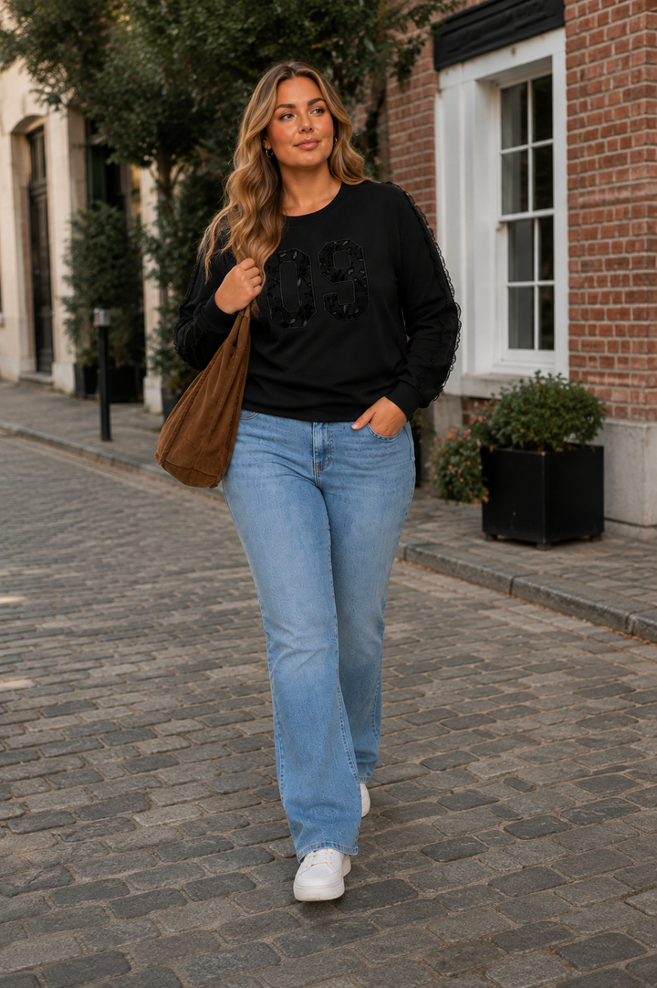 High Waist Straight Jeans