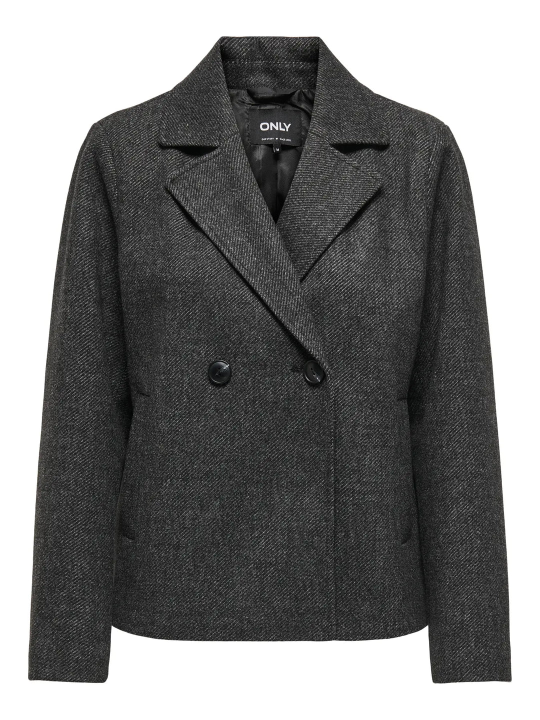 Donkergrijze Tussenseizoen Jas