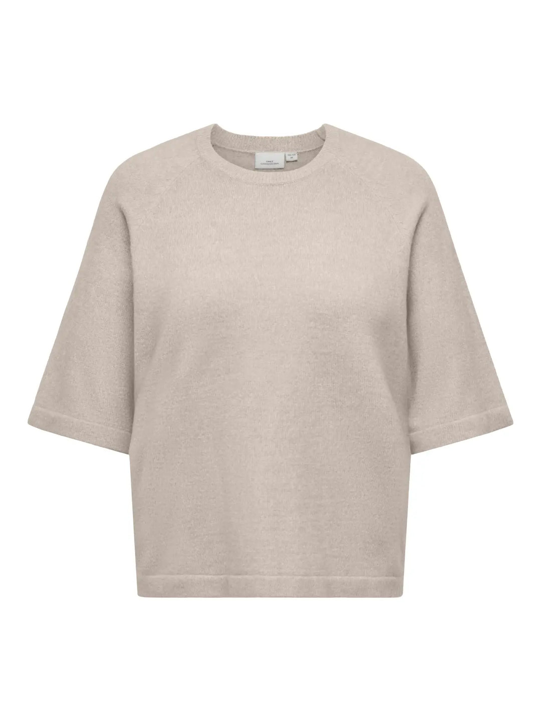 Beige Trui Met Wijde Mouwen