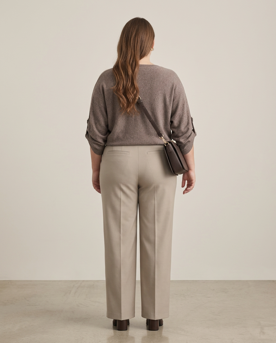 Soft Clay Merinowollen Trui met Knoopdetails