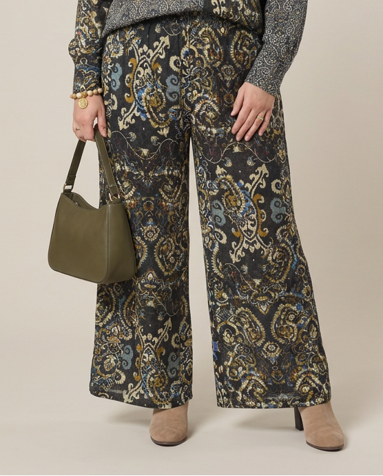 Wijde Broek Met Paisleyprint