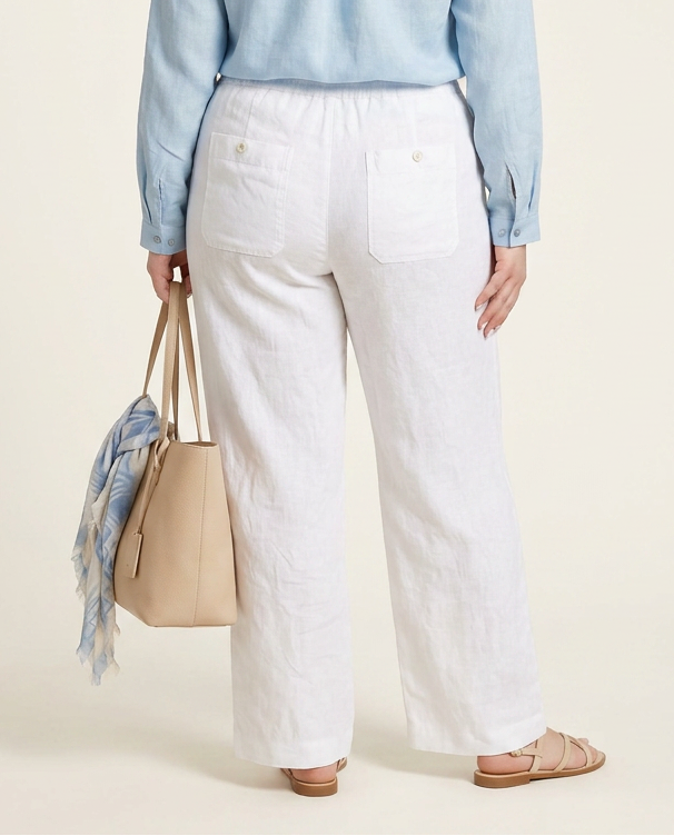 Witte Linnen Broek