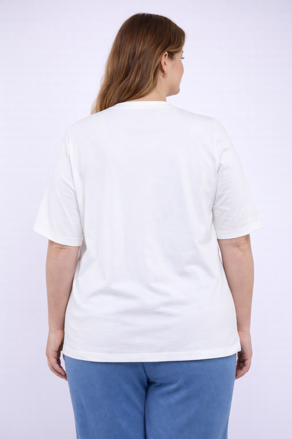 Witte T-shirt Met Bloemenprint