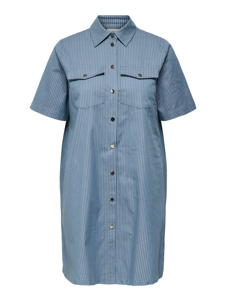 Gestreepte Shirtjurk