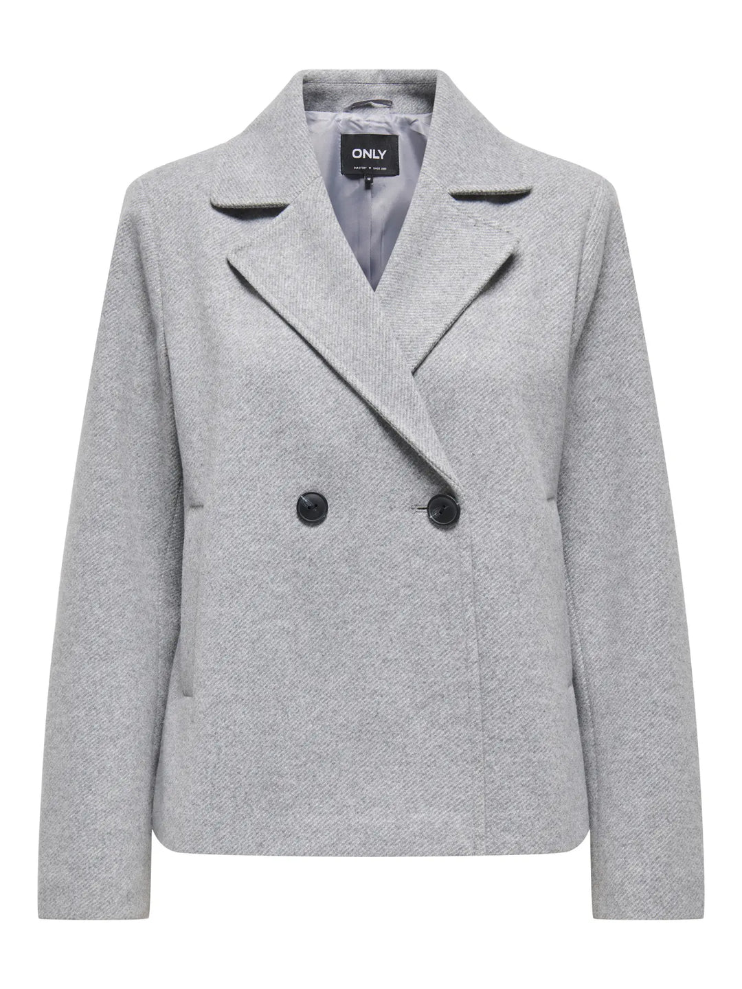 Lichtgrijze Tussenseizoen Jas