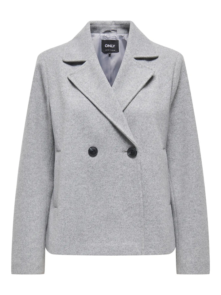 Lichtgrijze Tussenseizoen Jas